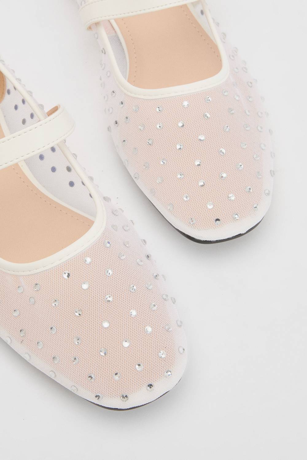 Oasis Ballerines Mary Jane Harriet En Mesh Embelli