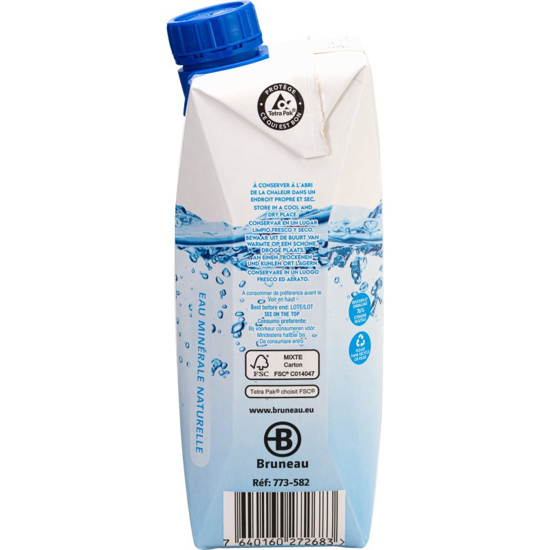 Eau minérale Bruneau 50 cl - 24 briques