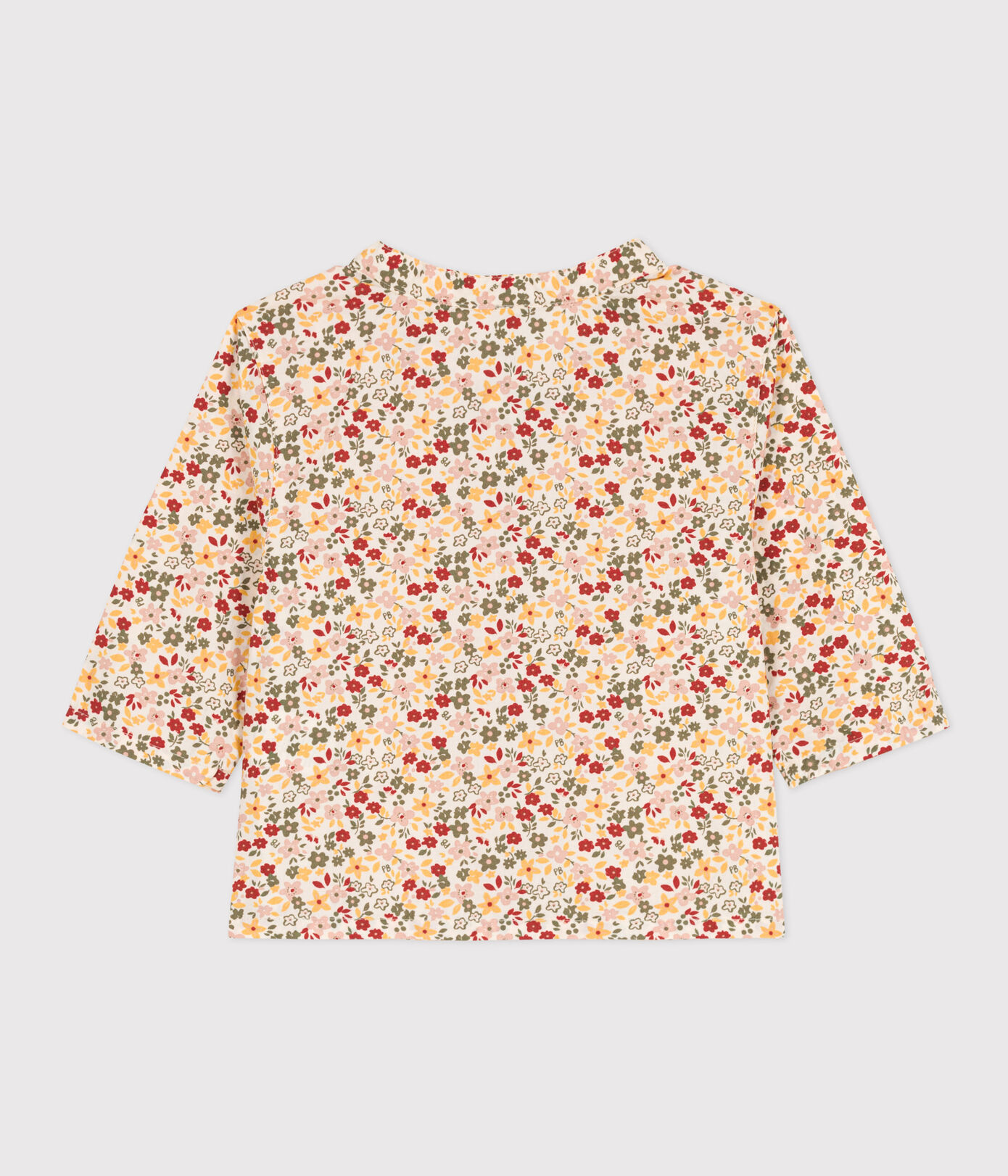 Chemise bébé imprimée en popeline