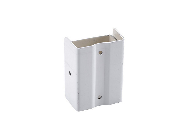 Collier fixation descente blanc aluminium