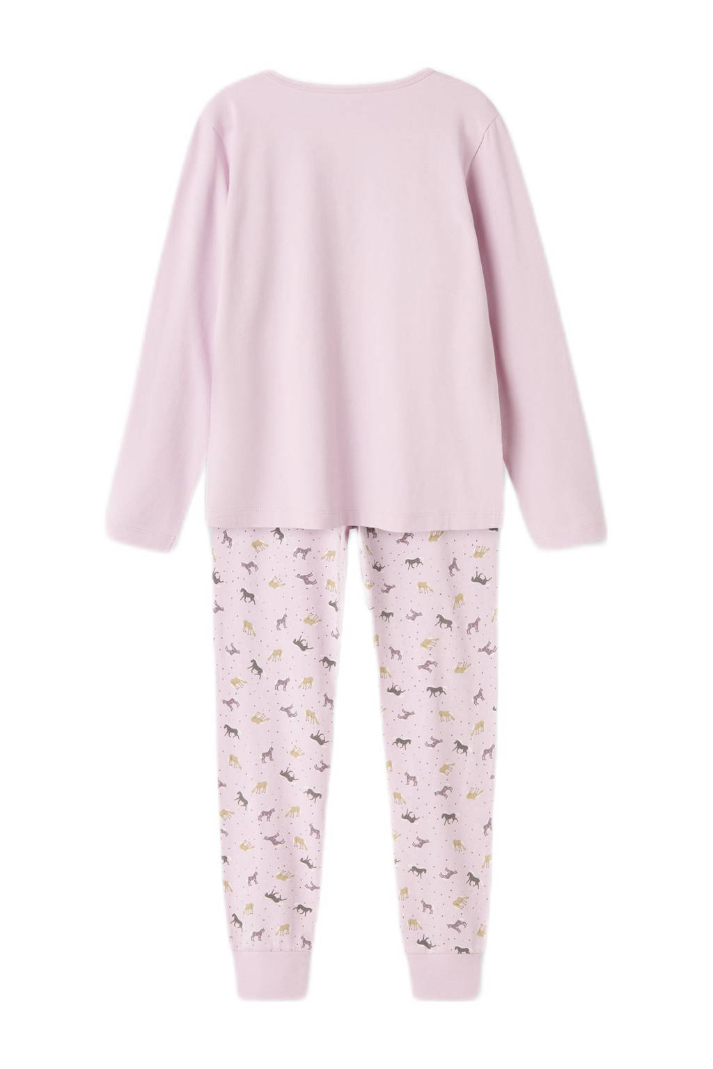 NAME IT pyjama met paardendessin roze