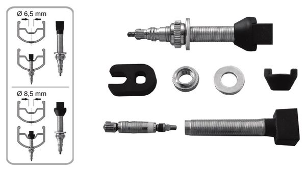 Valves Effetto Mariposa Tubeless 100 mm x2 (paire)