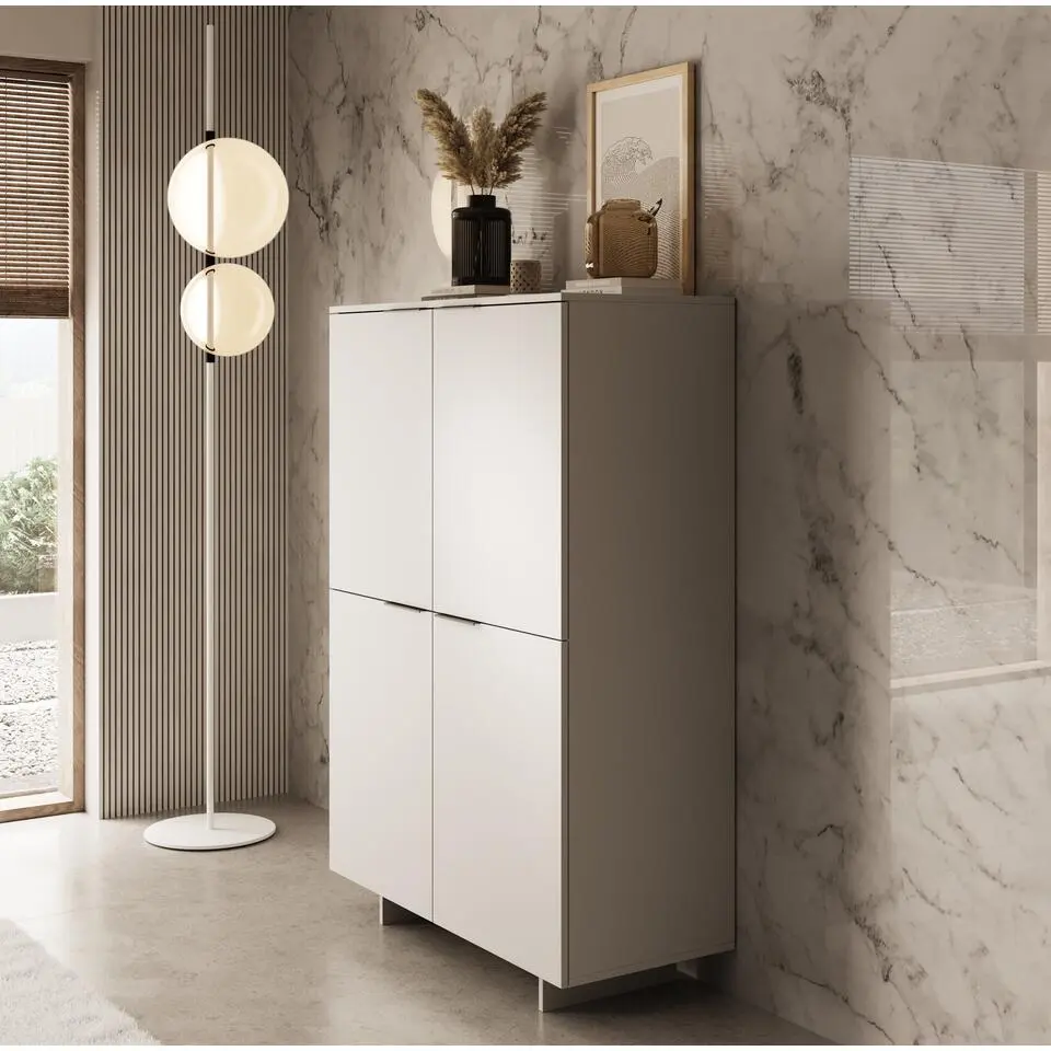 Meubella - Dressoir Ankara - Beige - 100 cm