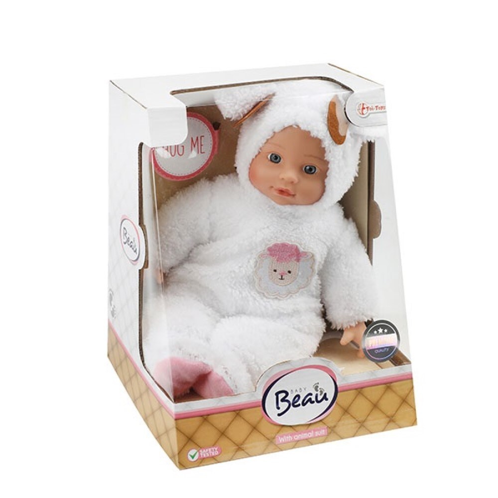 Babypuppe in einem Tier-Kostüm 25 cm