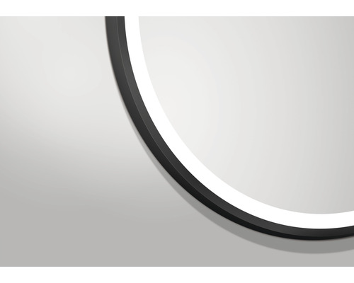 LED badkamerspiegel DSK Zwart Rond mat Ø60cm IP 24