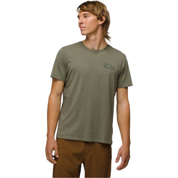 T-shirt PRANA EVERYDAY SIGNALS SS TEE M RYE GREEN
