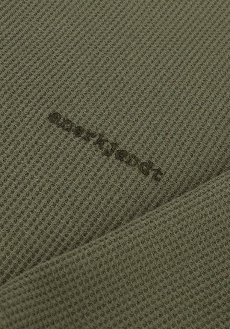 ANERKJENDT olijf anerkjendt t-shirt akkikki s/s waffle tee