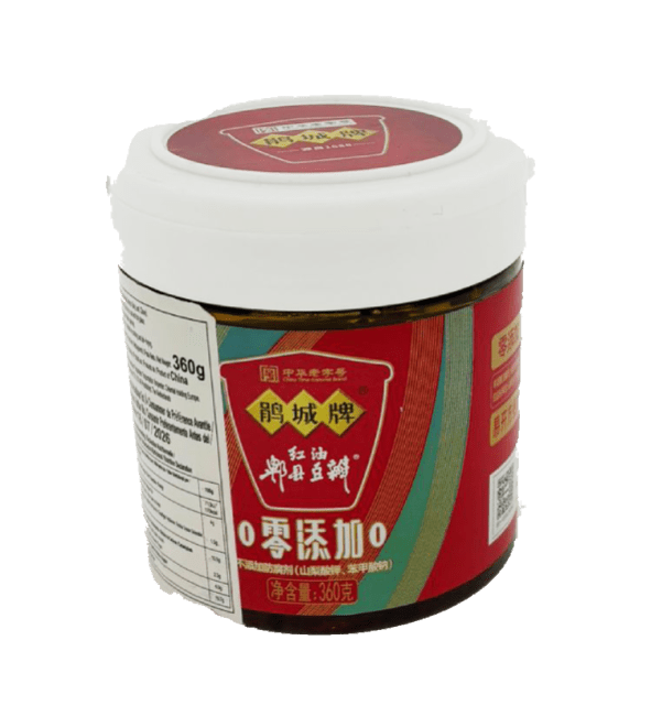 Juan Cheng Pai Tuinbonensaus met Chili Olie 360g