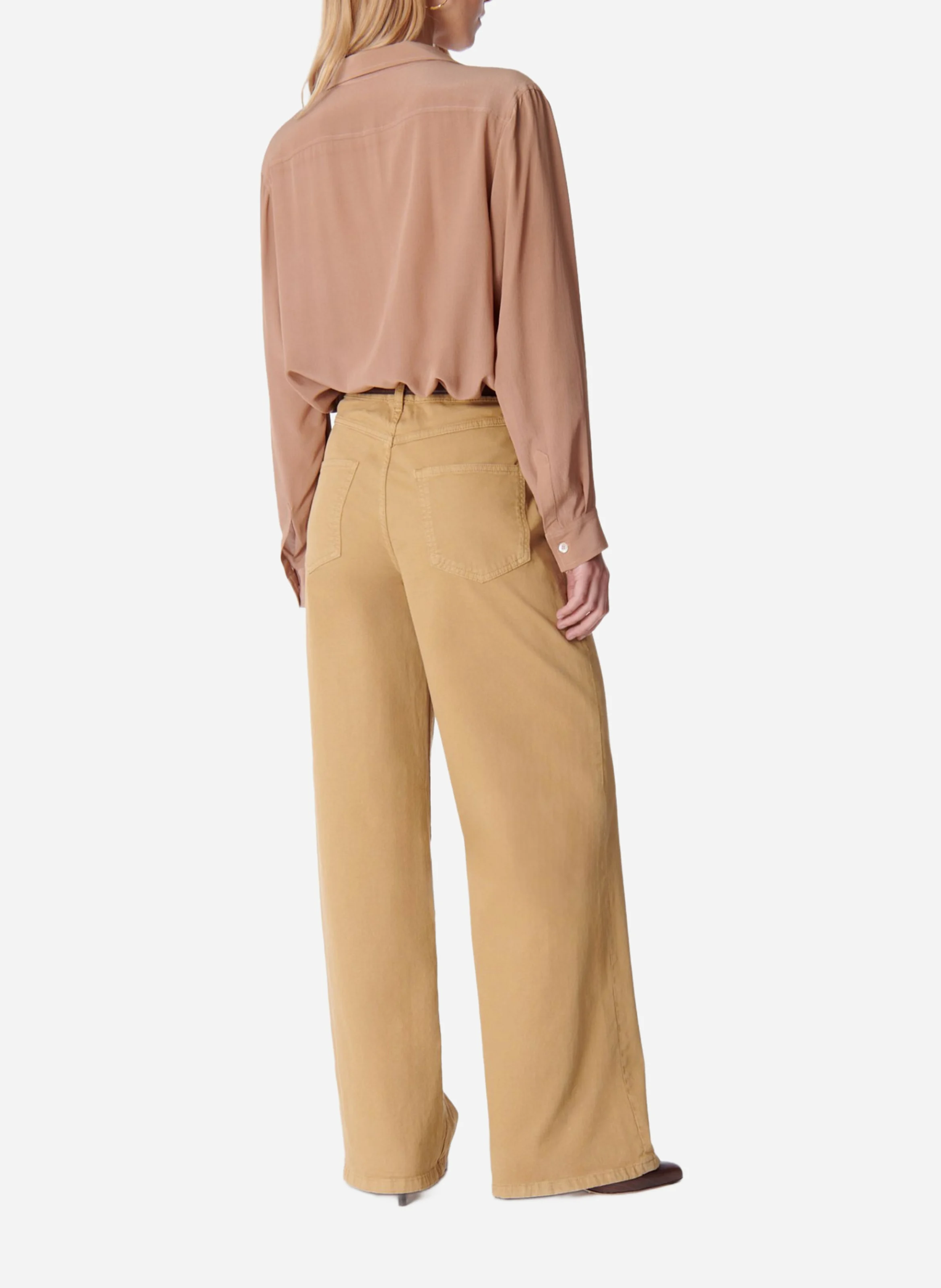 BILBAO - Jean droit taille haute| Beige