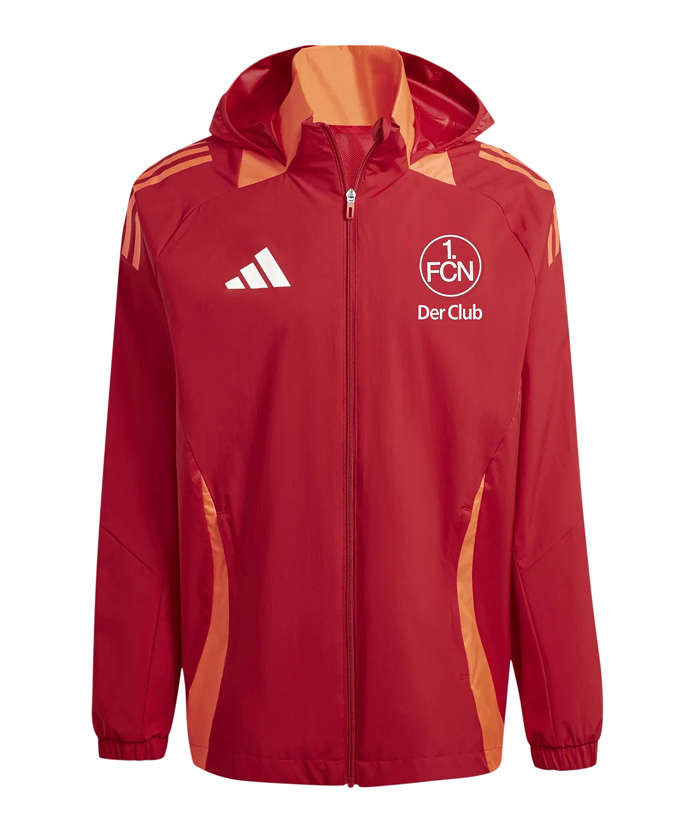 adidas 1.FC Nürnberg Allwetterjacke Rot