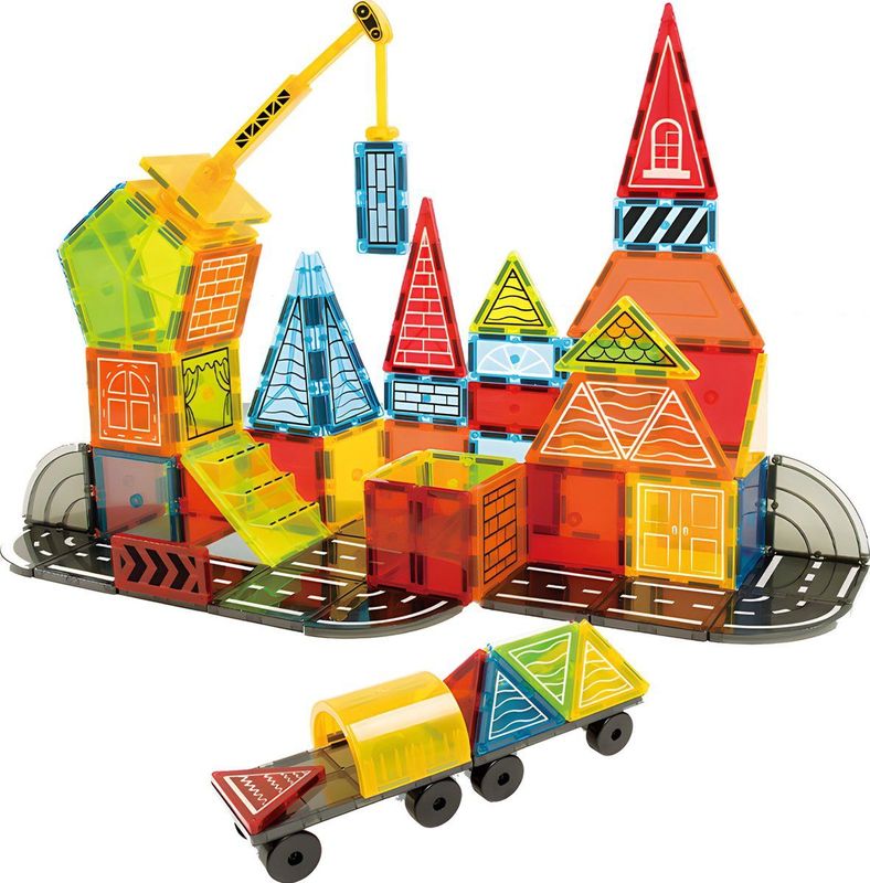 Olvy - Magnetische Tegels - Educatief Speelgoed - 42 Stuks - Bouwstenen