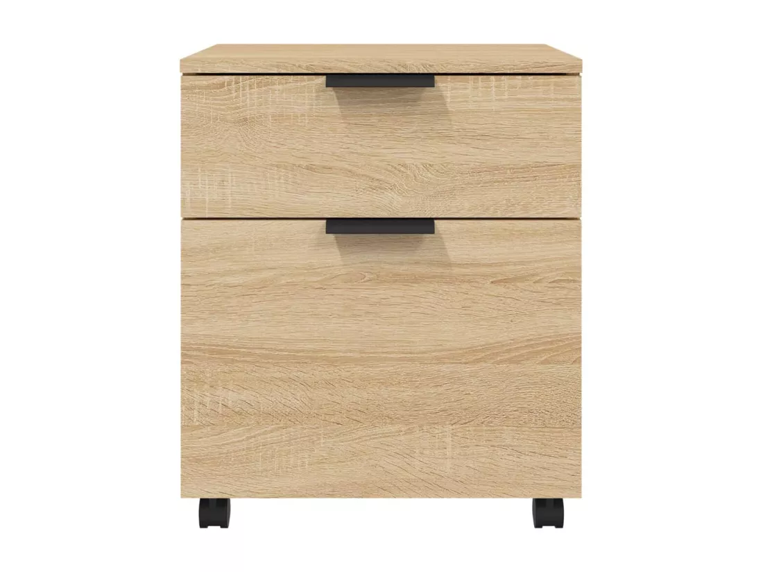 Classeur mobile avec roues Chêne sonoma 45x38x54 cm