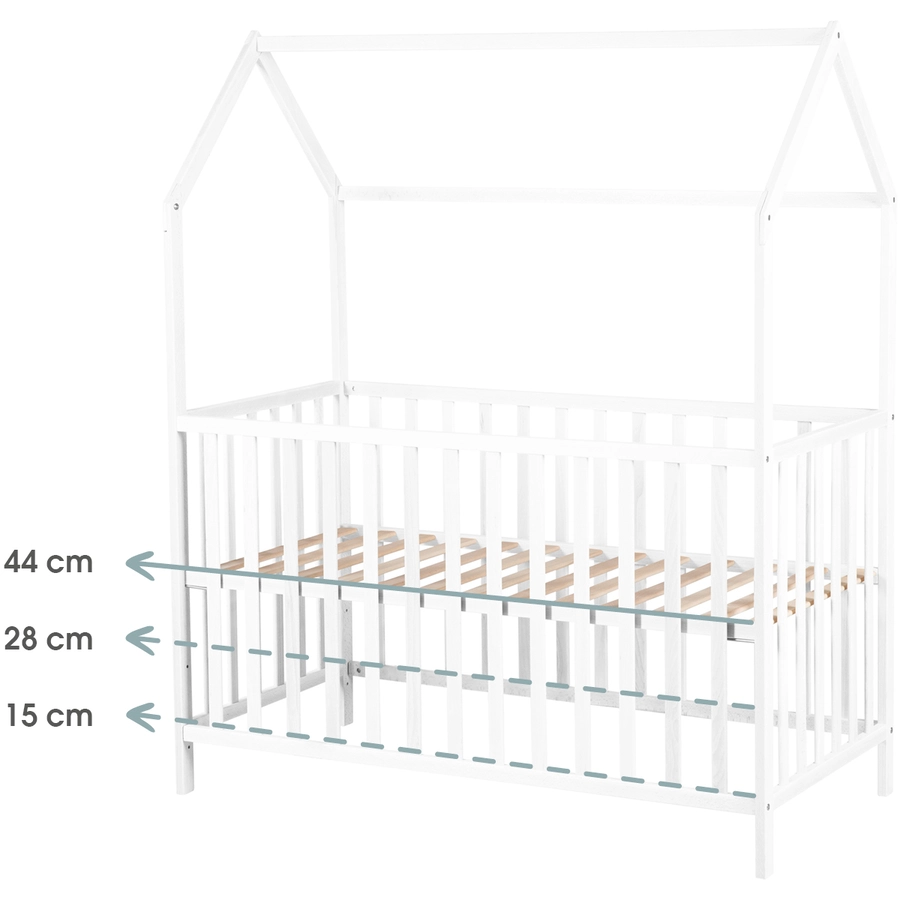 kindsgard Hausbett lillehus 70 x 140 cm weiß