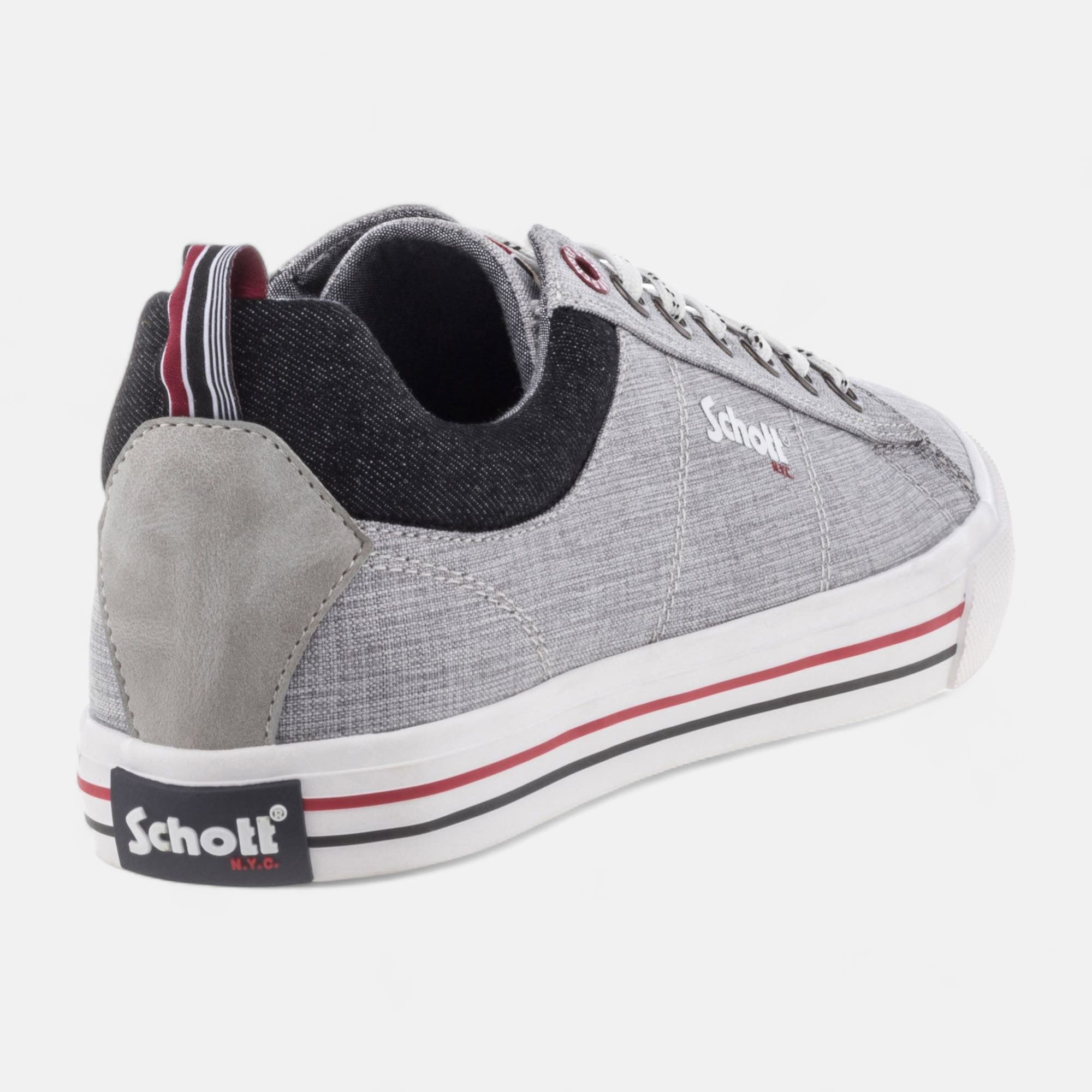 Baskets en toile Homme gris