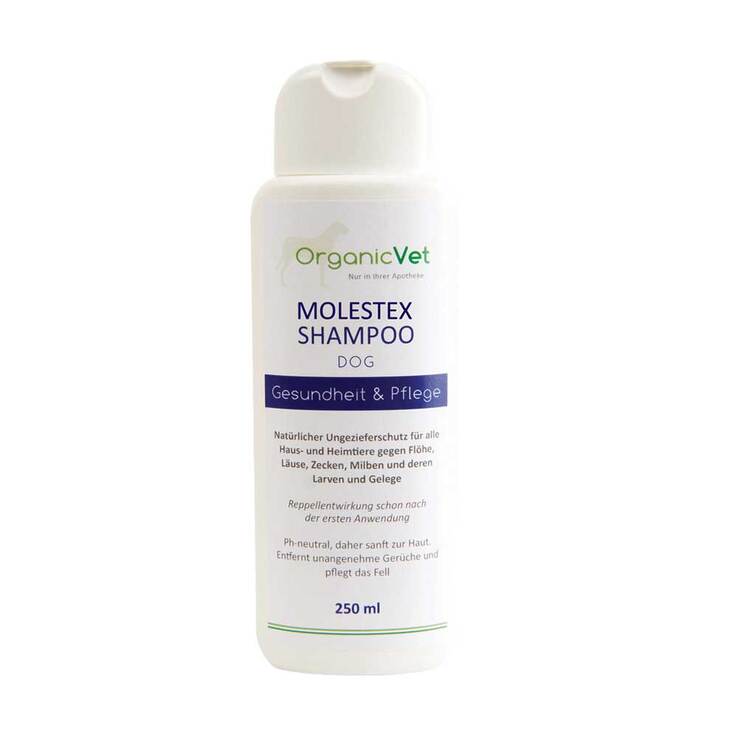Organicvet Molestex Shampoo für Hunde, 250 ml