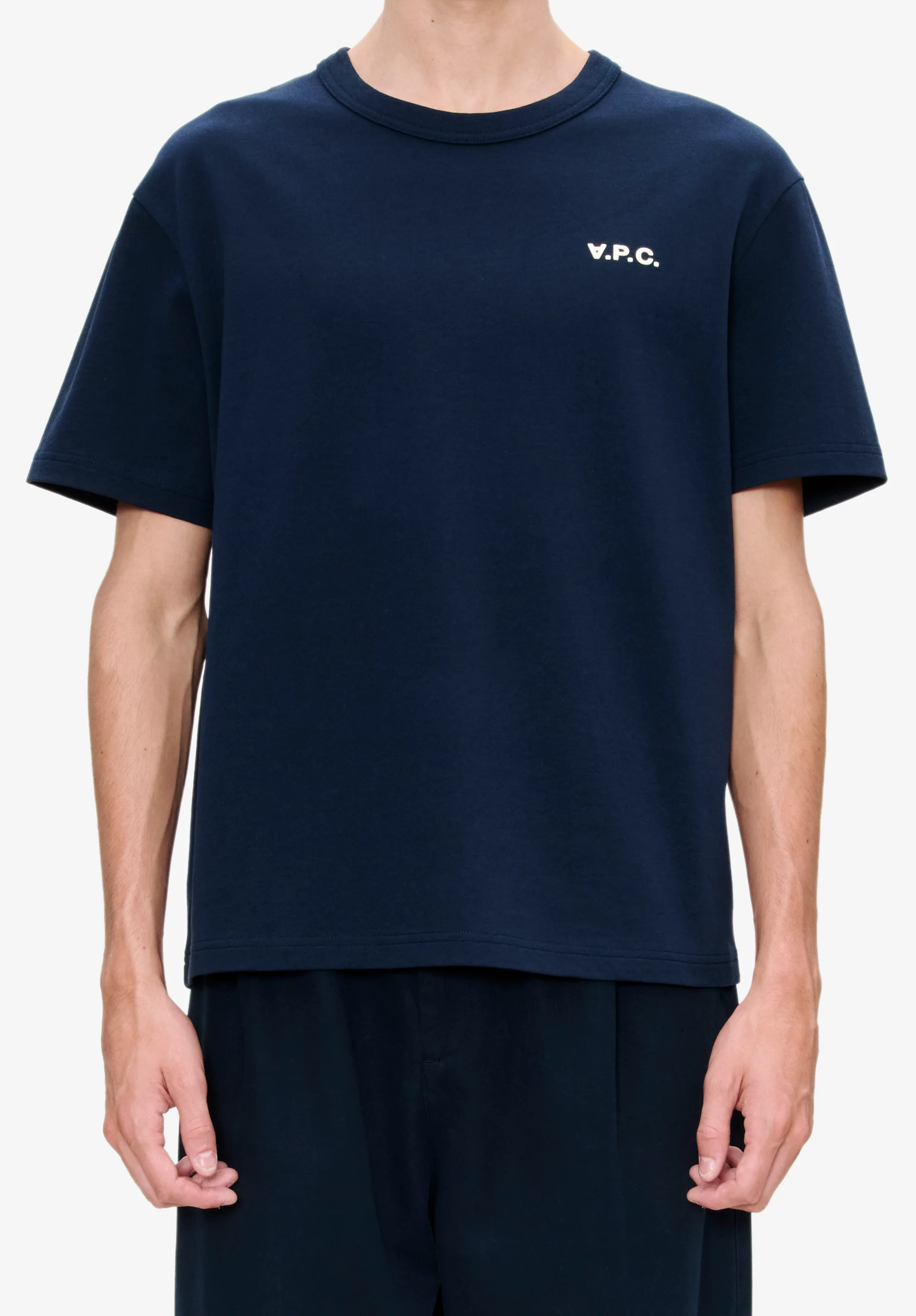 t-shirt boxy petit vpc - Dark navy/ecru