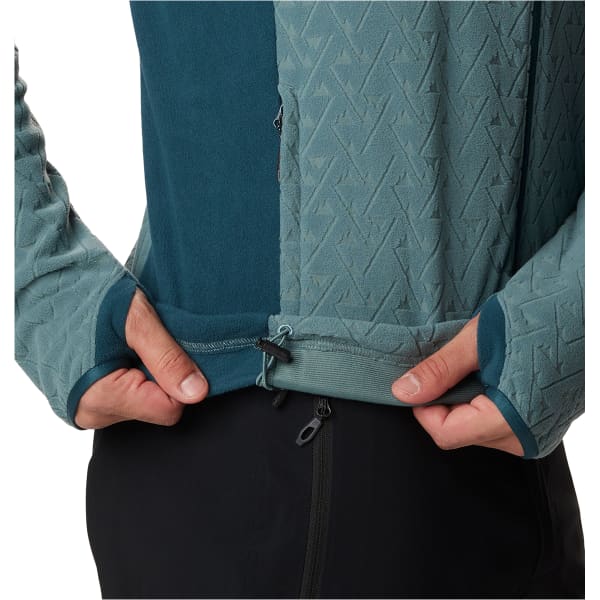 Veste polaire randonnée COLUMBIA TITAN PASS 3.0 HOODED FLEECE METAL/NIGHT WAVE
