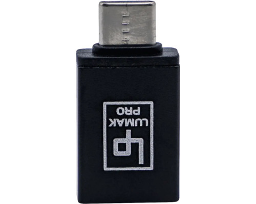 LUMAK PRO USB-C naar USB-A 3.0-adapter, zwart, 1 stuk