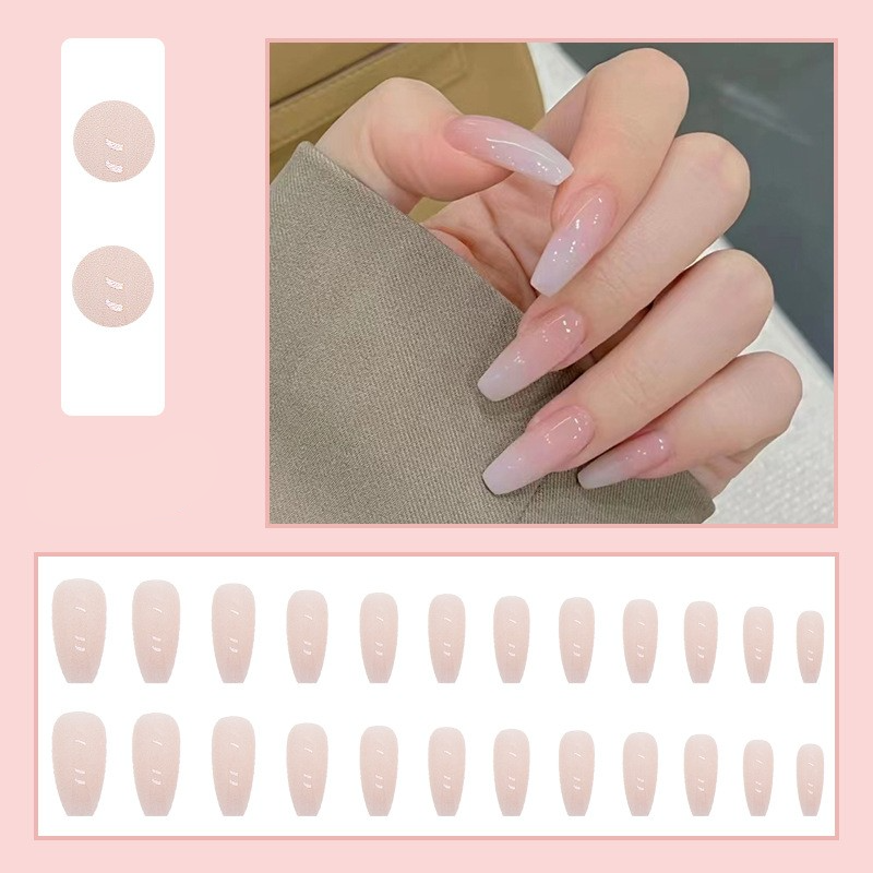 (24er Set) Finger Kunstnägel Press On Nails für die Maniküre - Style 1