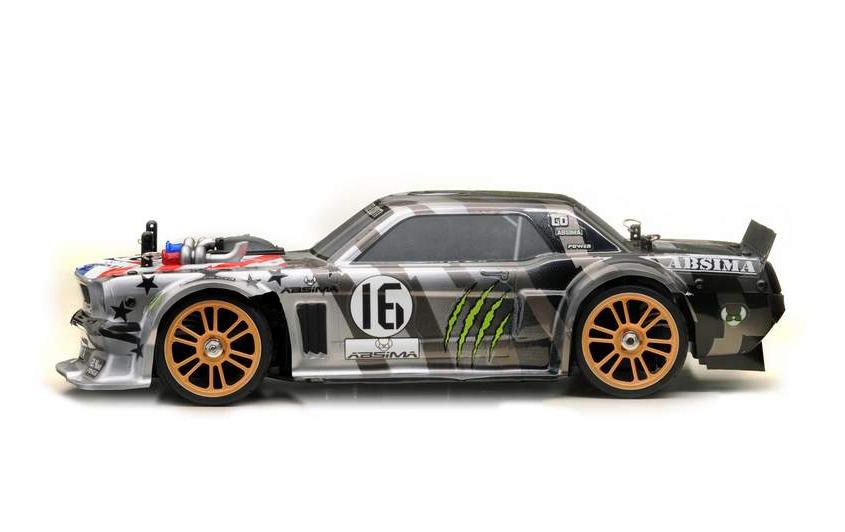 Tourenwagen Fun Maker, Brushless, Grau 1:16, RTR<br>4WD Musclecar im Massstab 1:16