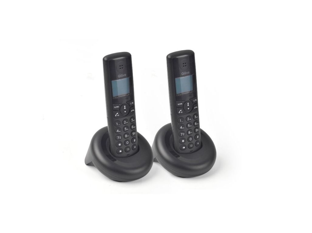 TELEFONE S/ FIOS QILIVE 600137901 PRETO DUO Q.4901