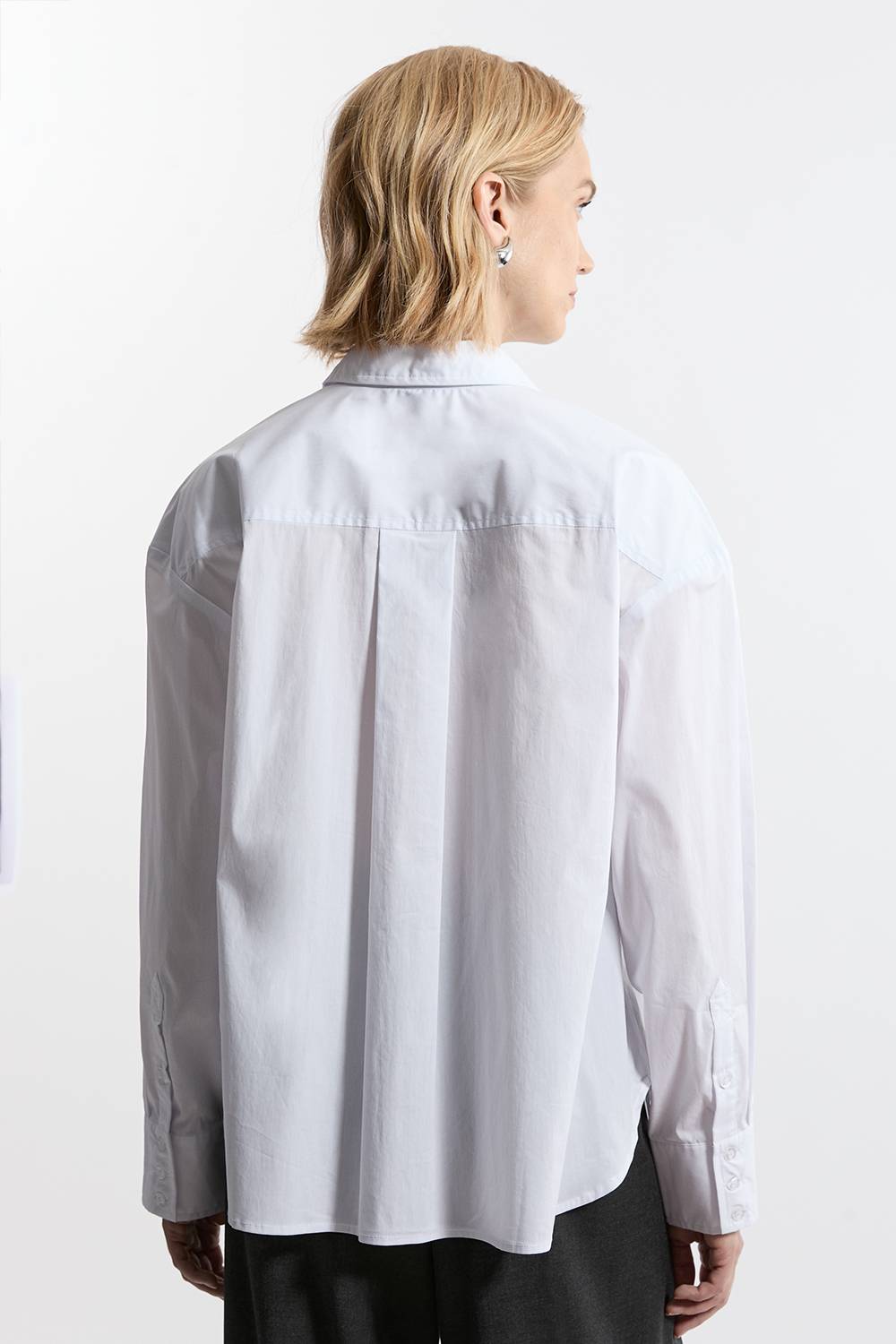 KarenMillen Chemise en coton ajustée à boutons