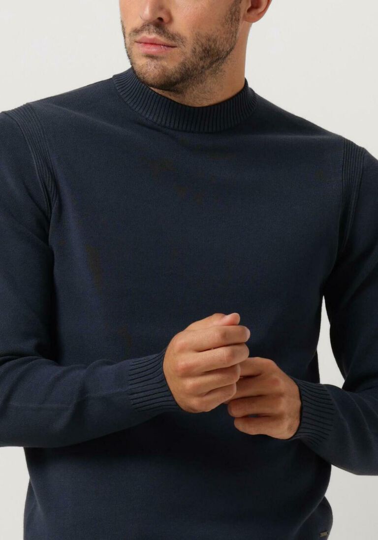 DSTREZZED blauwe dstrezzed trui fell mock neck