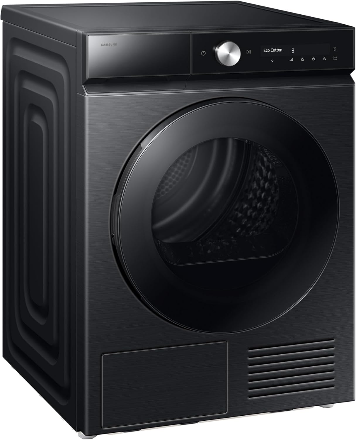 Samsung DV90DB8845GBU2 Wärmepumpentrockner DV8400D, 9 kg, EEK: A, AI Wäschetrockner mit Klartext-Display, AI Dry+, QuickDrive, SuperSpeed, Super Leise Programm, SmartThings-App, Schwarz