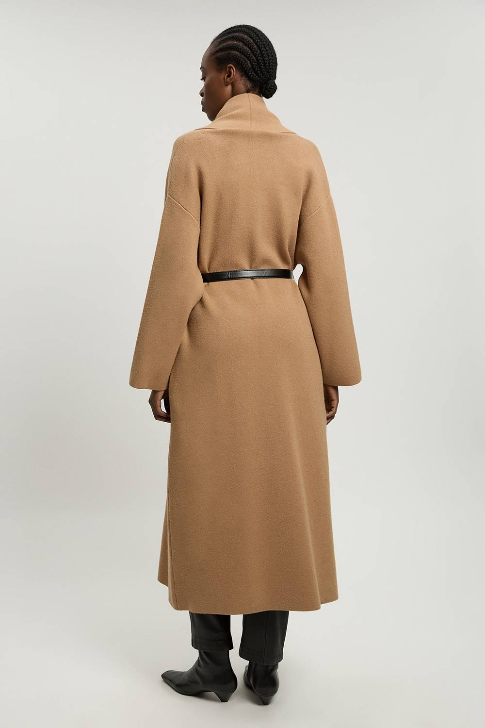 KarenMillen Cardigan Long Ceinturé En Maille Oversize