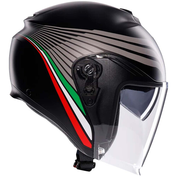 AGV - Casque Irides Bologna Noir / Gris / Rouge / Vert / Mat