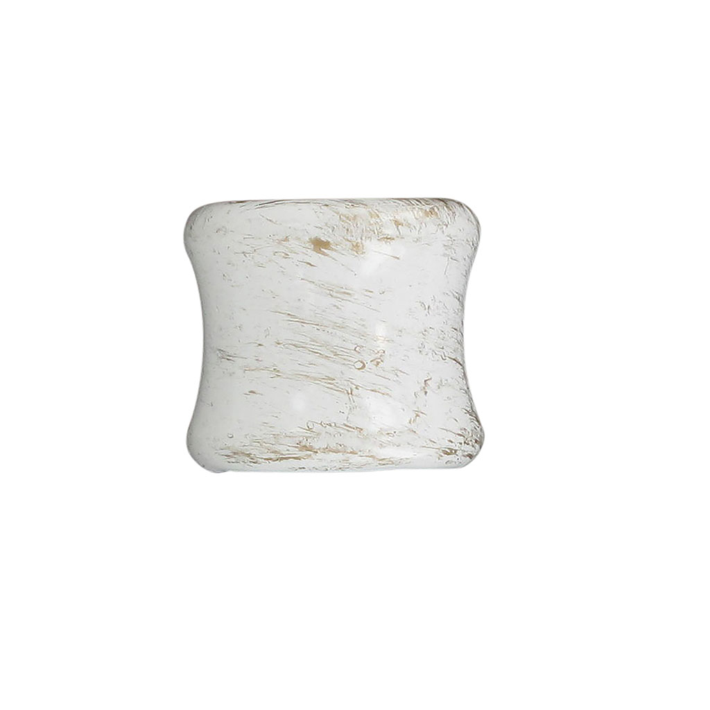 Lot de 2 embouts zinc bouchon blanc or D 20mm