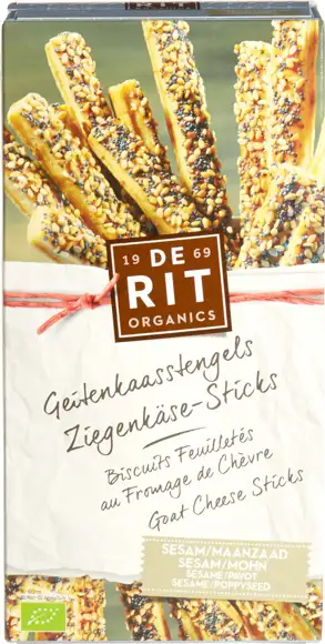 Geitenkaasstengels sesam & maanzaad