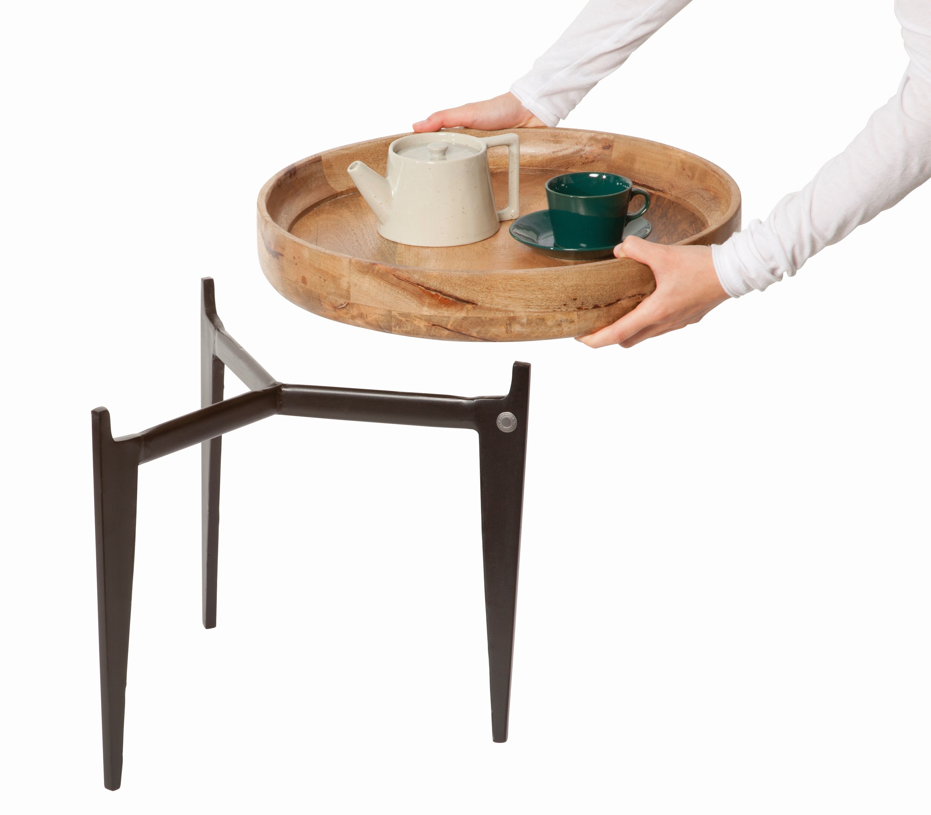 Beistelltisch Sofatisch Couchtisch Wohnzimmertisch Kaffeetisch Metall Holz Tisch