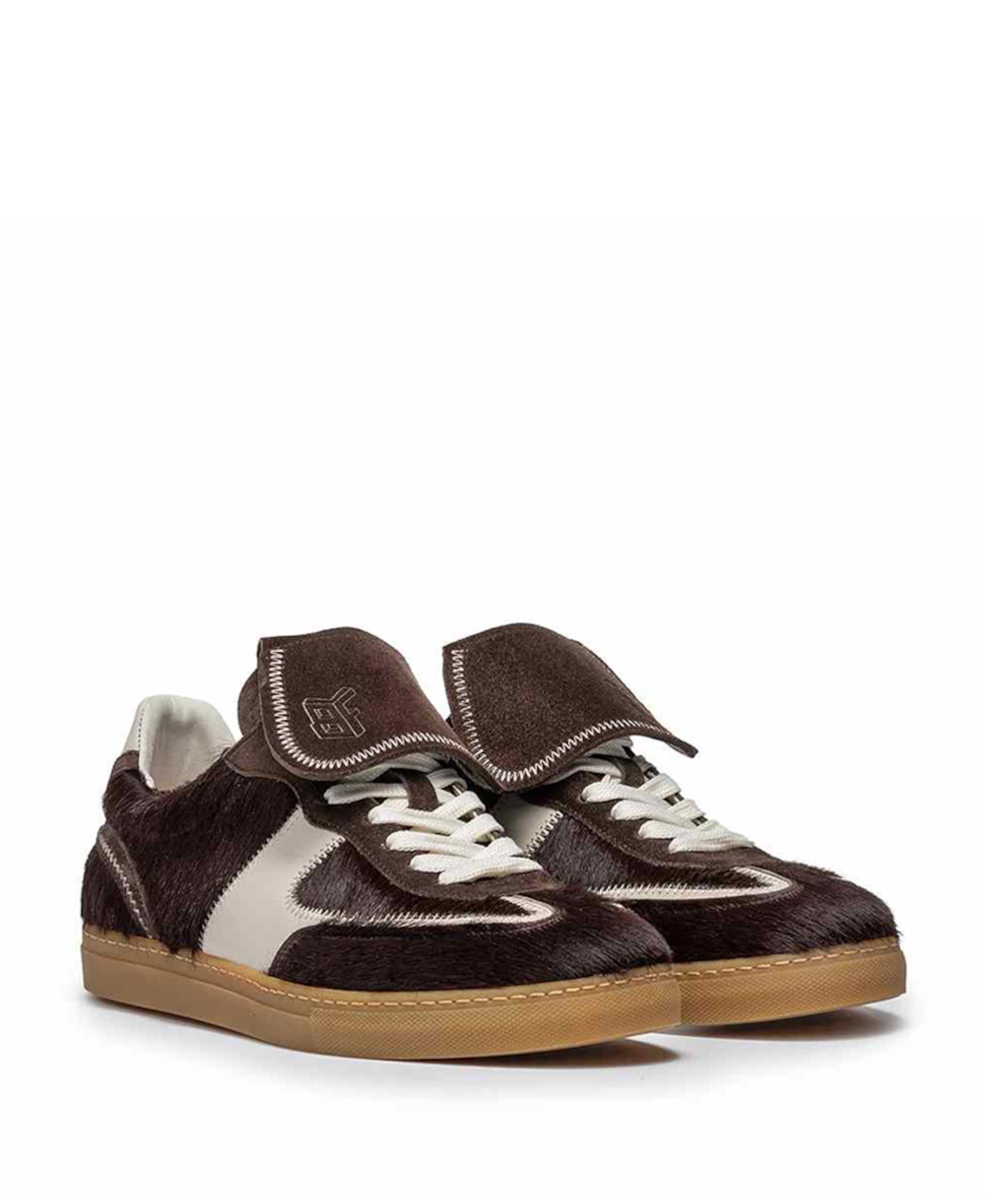 Floris van Bommel dames sneakers bruin