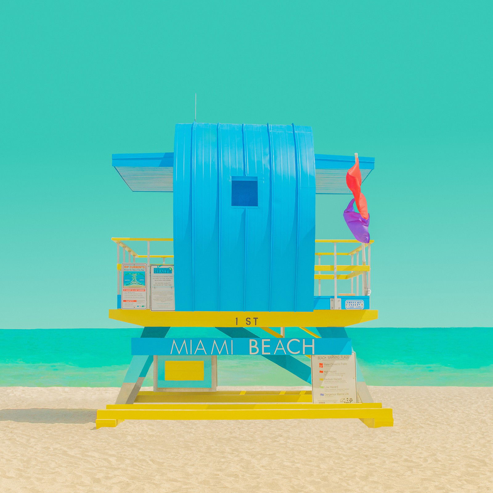 The Modern Paradise - Miami Beach 2 by Mijoo Kim & Minjin Kang - Limited Edition. Edition of: 150. Signed.