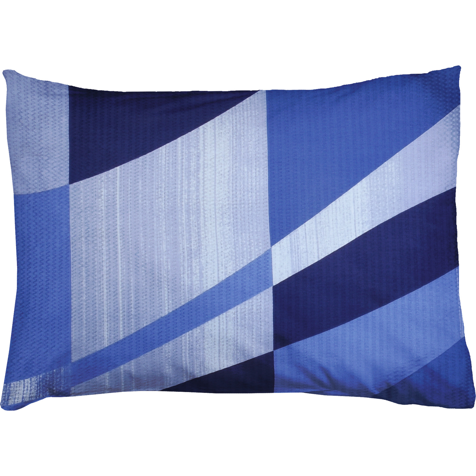 Bettwäsche Seersucker Geometrie navy 50x70 Kissenbezug