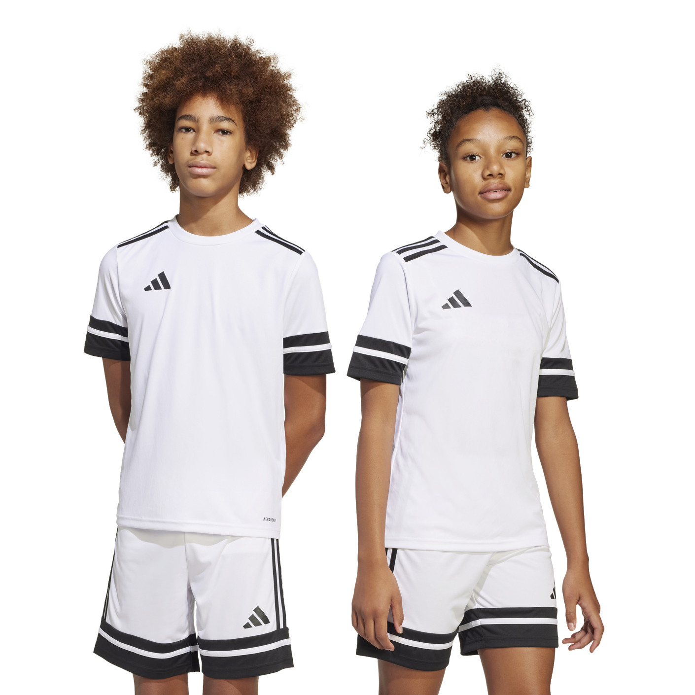 Adidas Squadra 25 Voetbalshirt Kids Wit Zwart