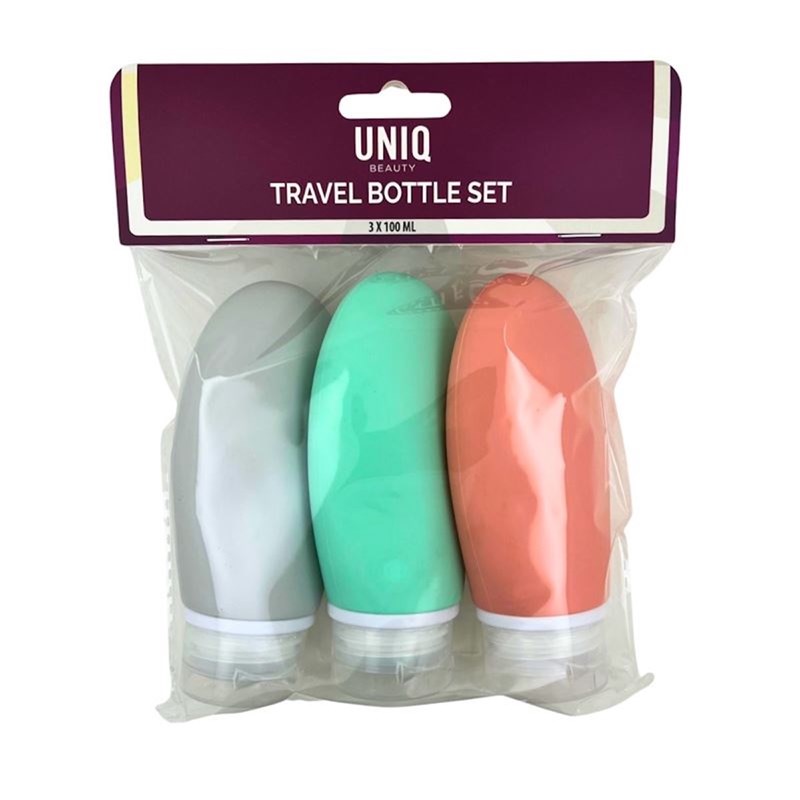 UNIQ<br>Rejseflaskesæt-3 stk -100 ml