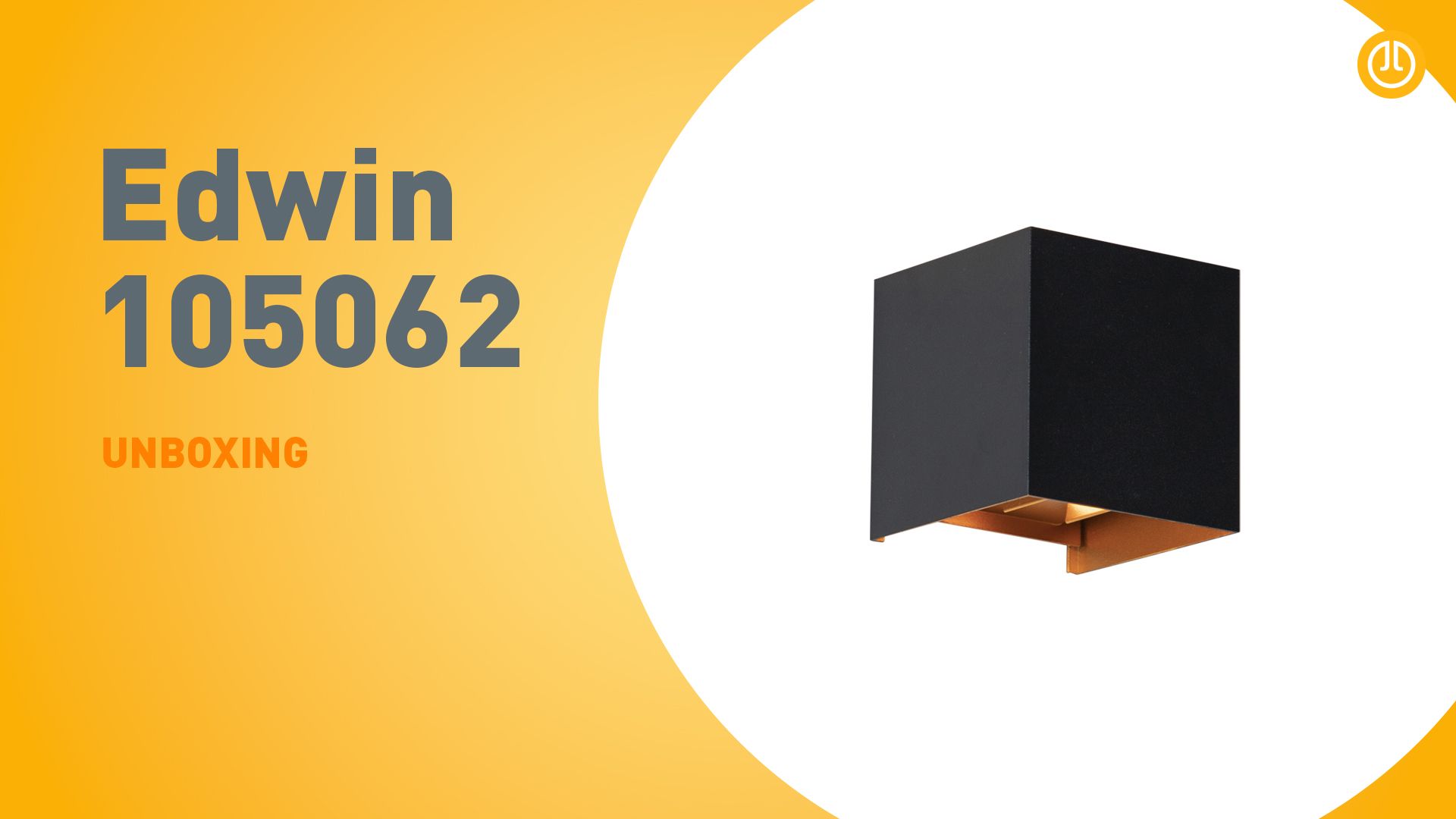 Buiten wandlamp zwart met goud incl. LED 2-lichts IP54 - Edwin