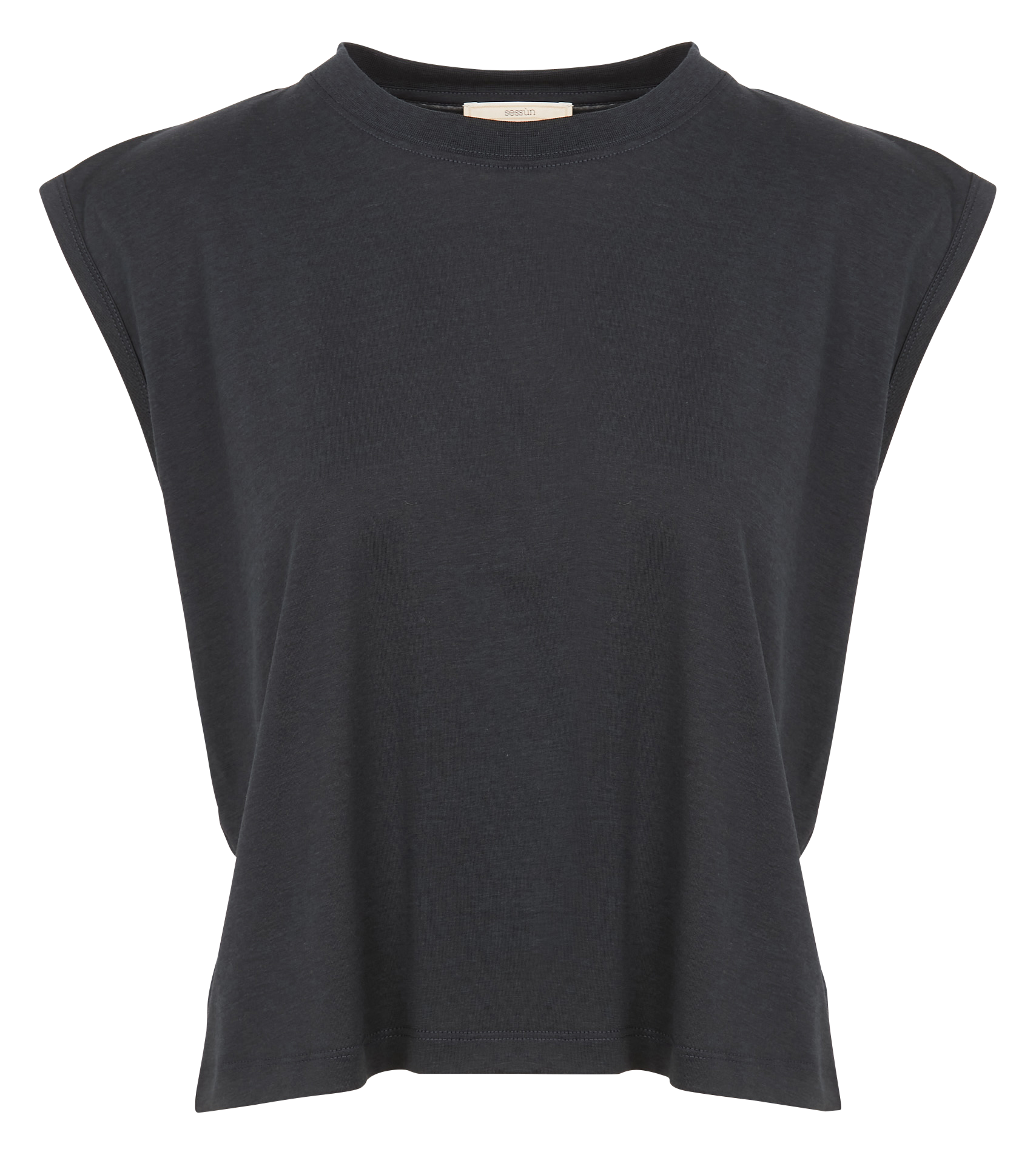 DEE - Tee-shirt ample col rond à épaulettes | Bleu