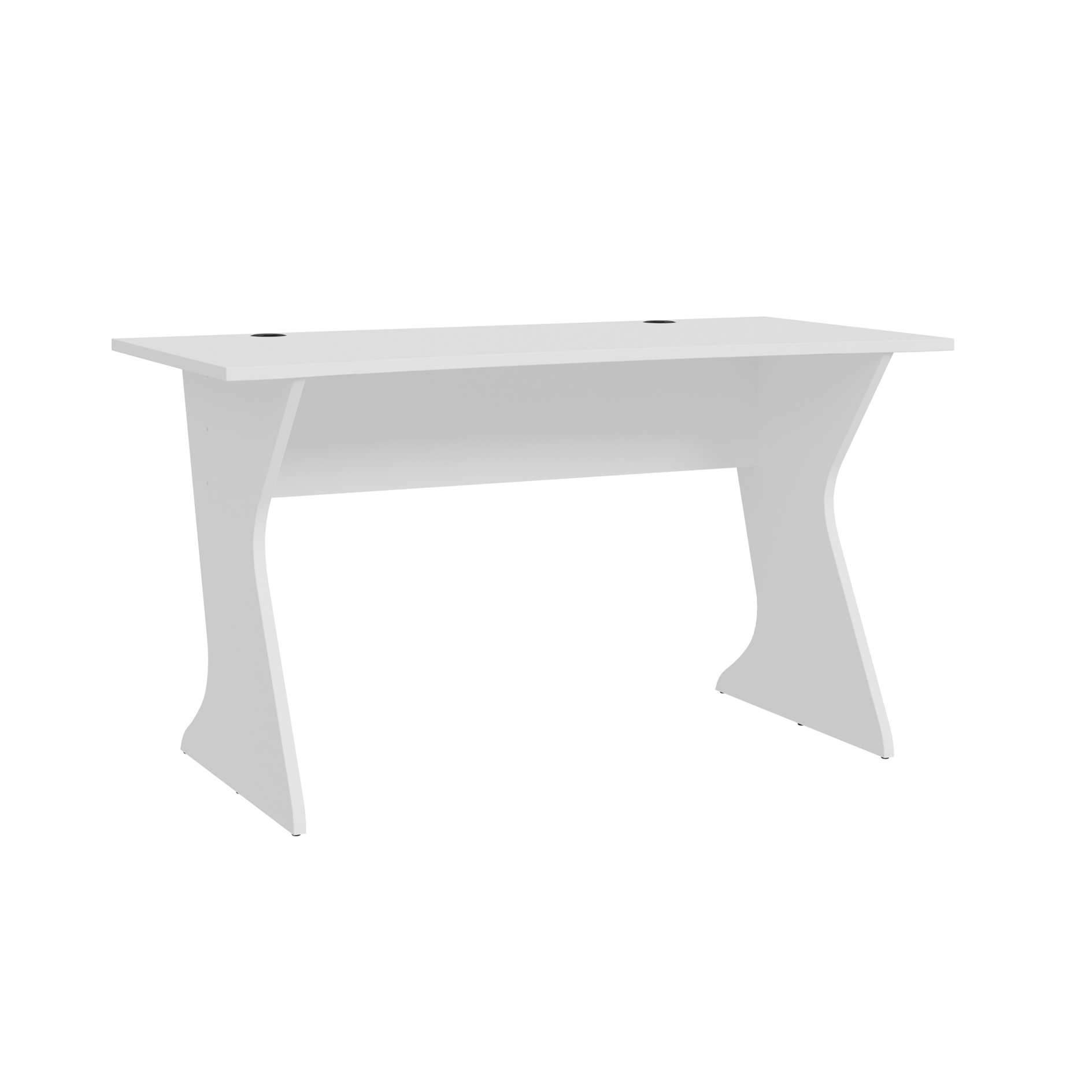 Schreibtisch - weiß matt - 140 cm
