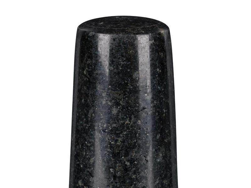 relaxdays Mörser mit Stössel 12 cm, Granit Polierter Gewürzmörser und Stössel