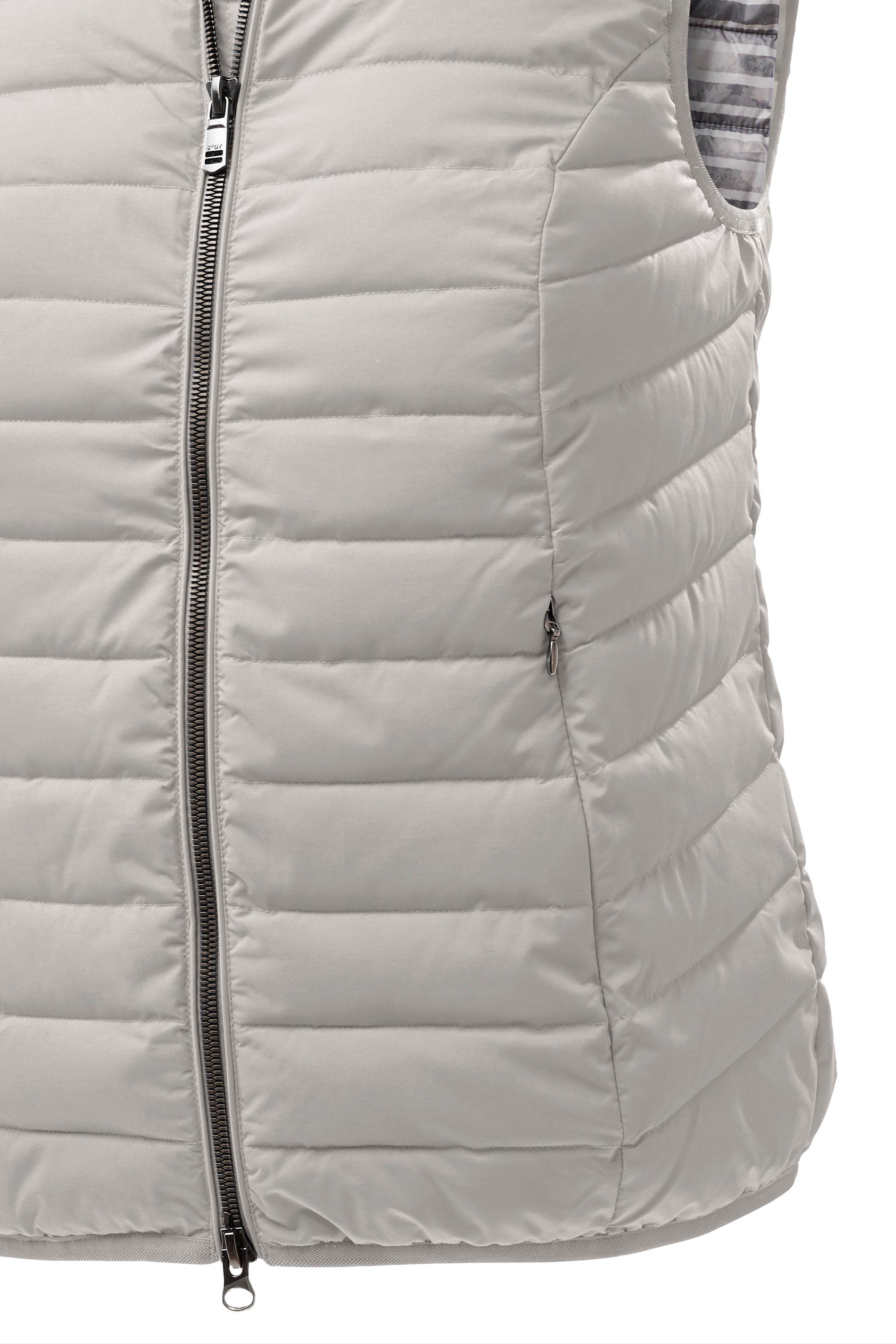 Steppweste mit Stehkragen und 2-Wege-Zipper