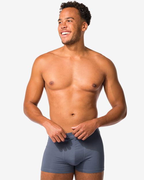 2 boxers homme modèle court real lasting bleu foncé