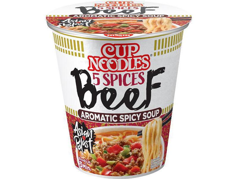 Nissin Food Becher Cup Nudeln Rindfleisch 64 g Cup Nudeln