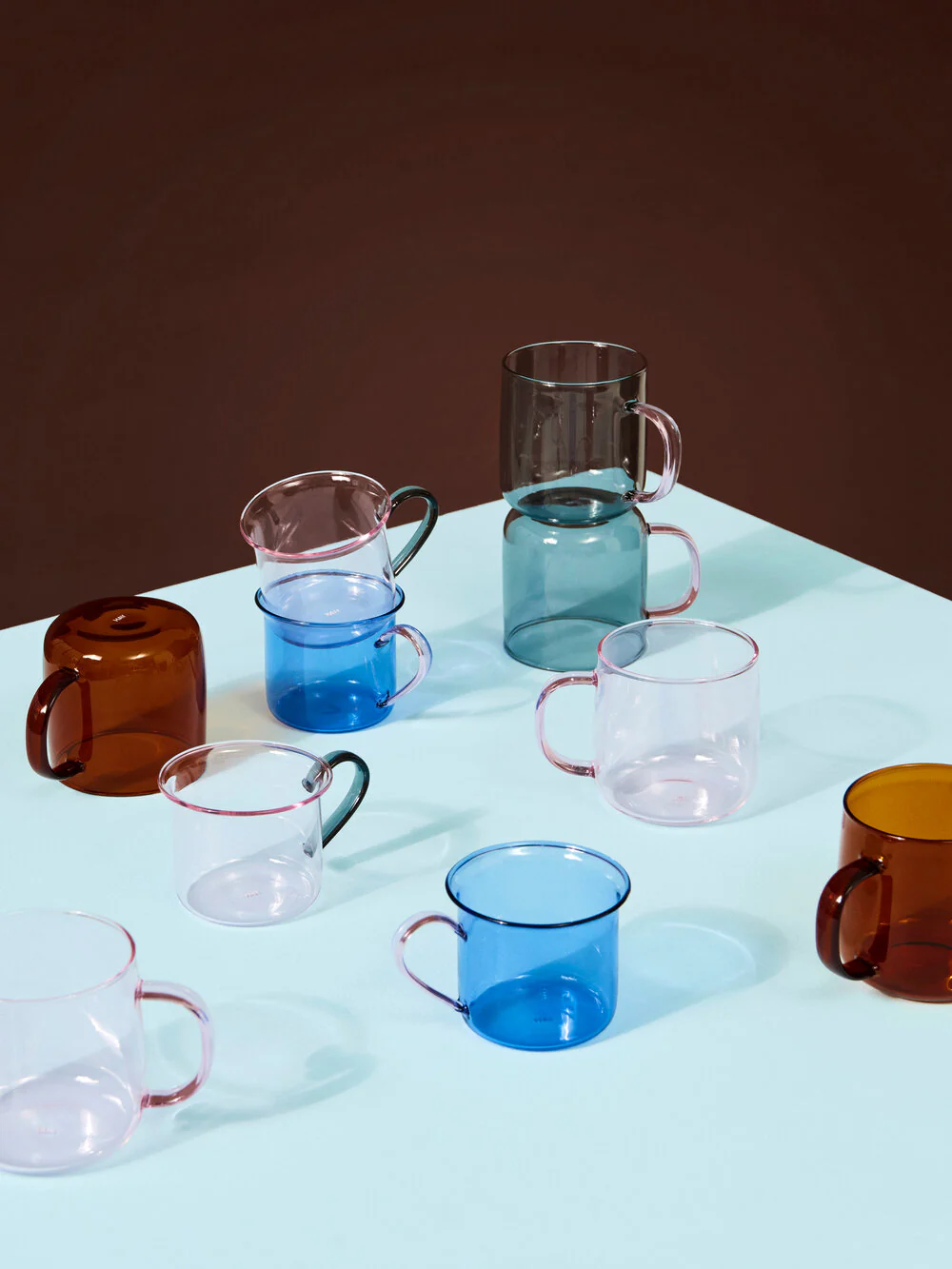 HAY  Borosilicate krus, grå - sæt af to