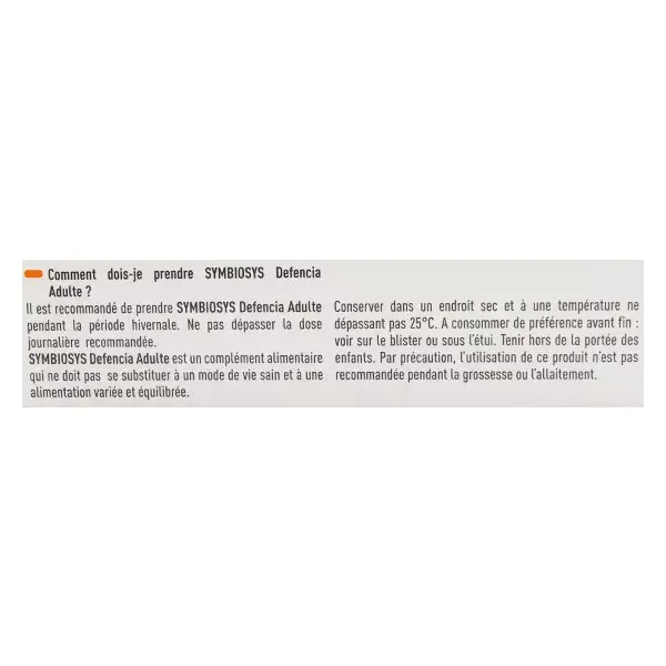 Symbiosys Defencia Adulto 30 cápsulas