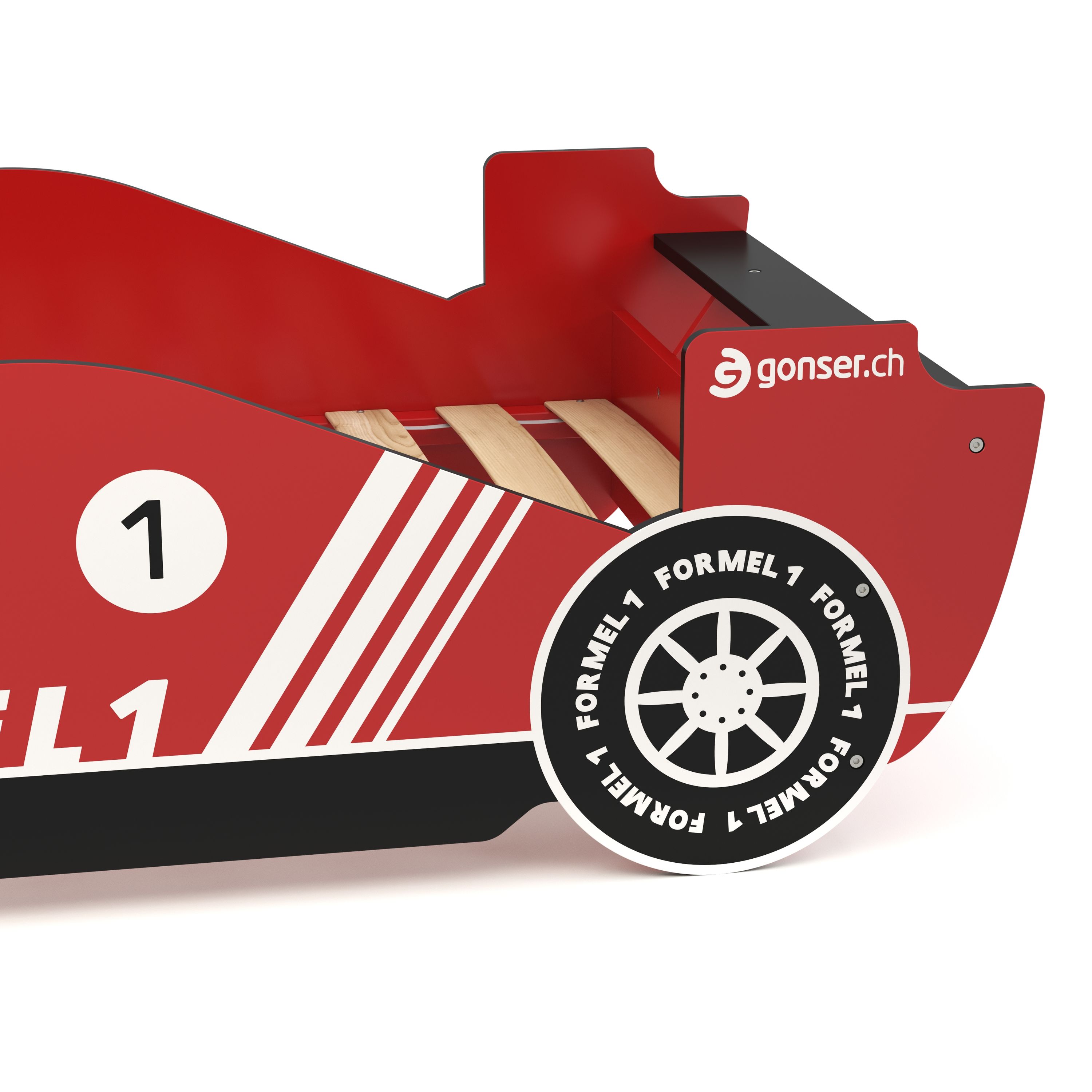 Kinderbett Rennwagen Bett RACER rot