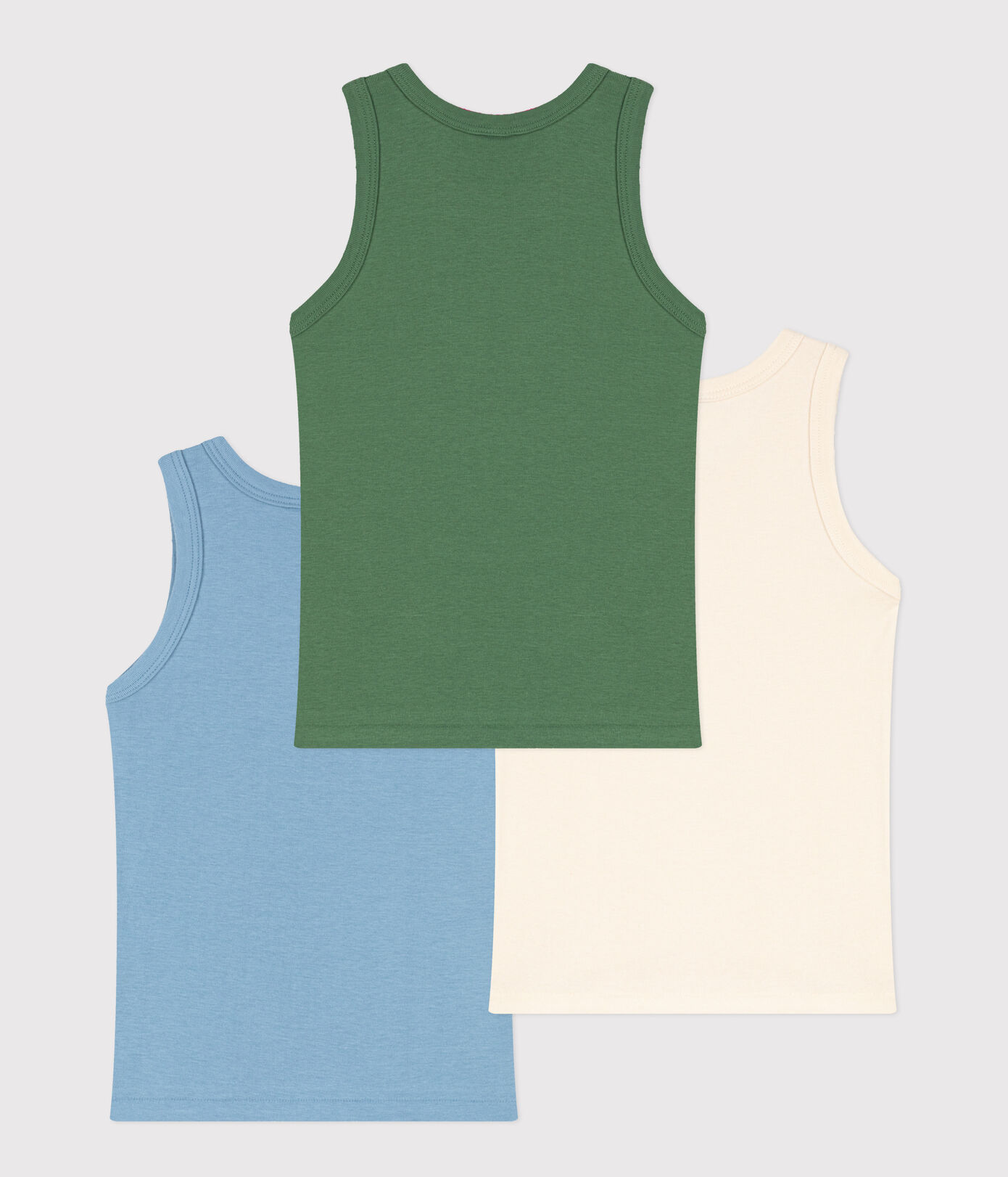 Lot de 3 débardeurs en coton petit garçon