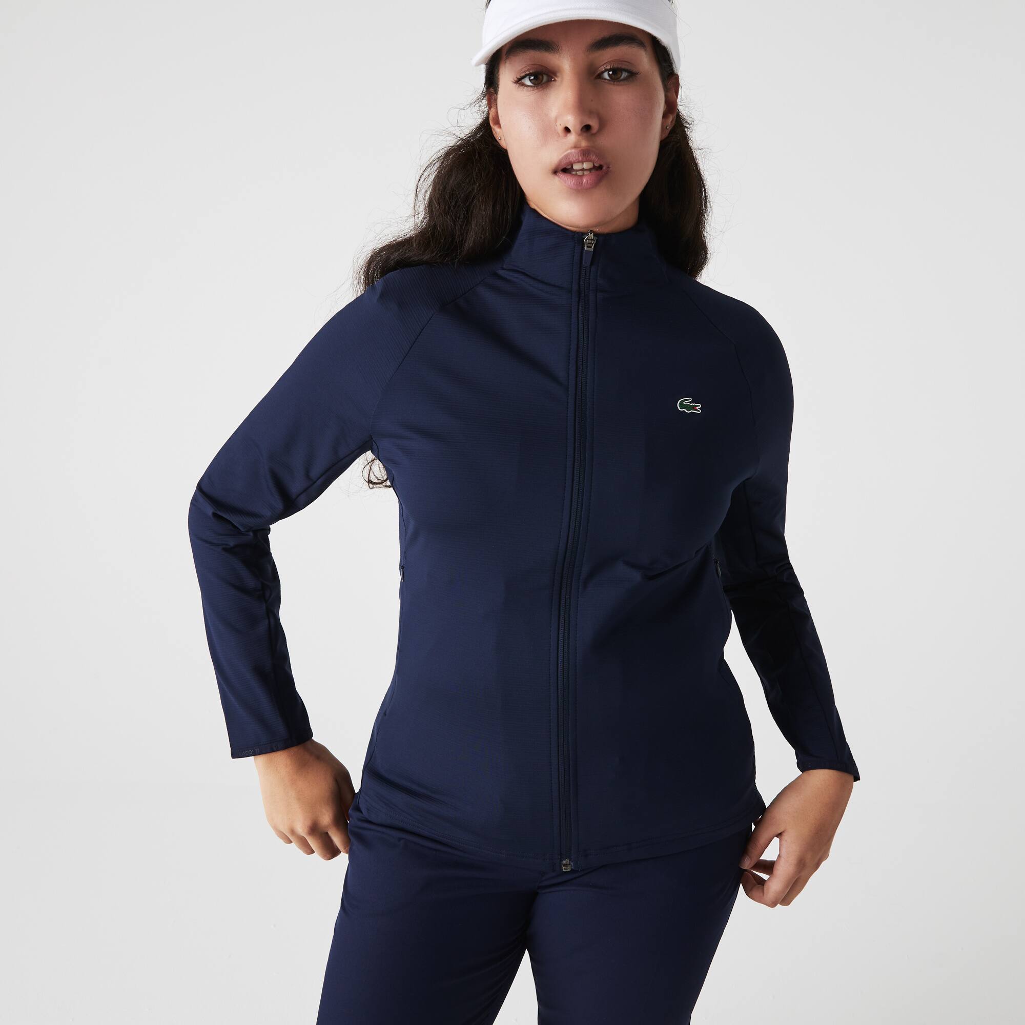 Veste zippée Golf Lacoste SPORT ergonomique respirante Bleu Marine